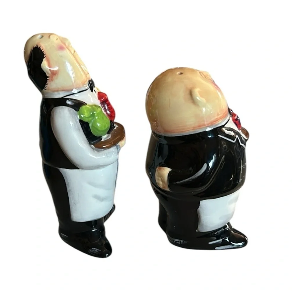 Certified International Dinner is Served Waiter and Butler Salt & Pepper Shakers - Picture 4 of 8
